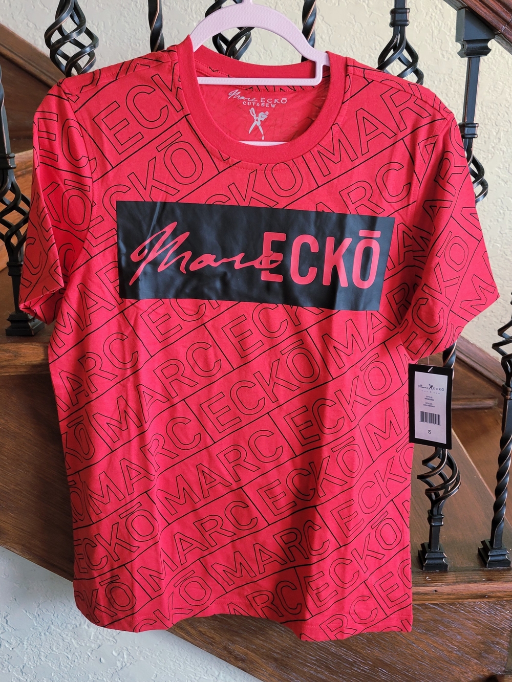 Marc Ecko Red Graphic Logo Short Sleeve Tee